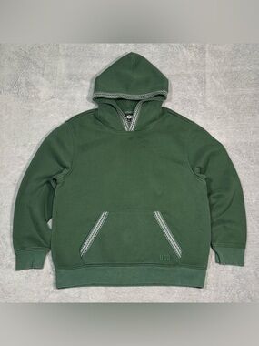 UGG Tasman Hoodie Men XL Green Pullover Sweatshirt UGGbraid Soft Comfy Casual